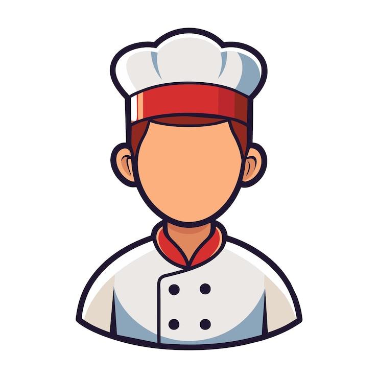 Vector ilustración de dibujos animados del chef