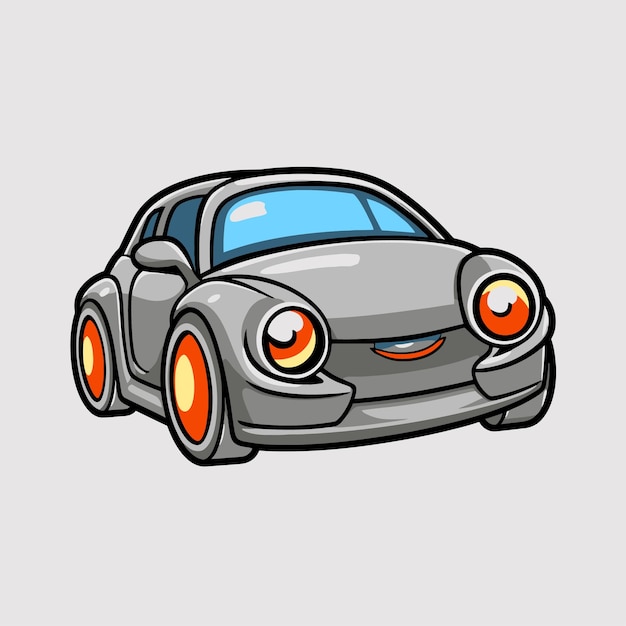 Ilustración de dibujos animados de coche