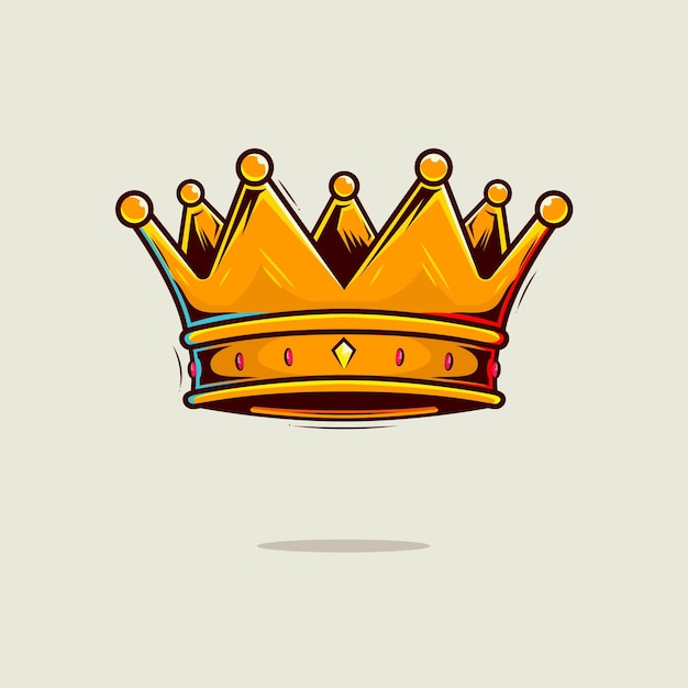 Ilustración de dibujos animados de corona