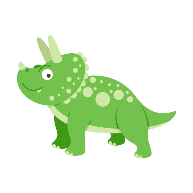 Ilustración de dibujos animados de dinosaurios Icono de dibujus animados vectoriales Dino animal