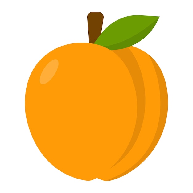 Ilustración de dibujos animados de frutas de albaricoque