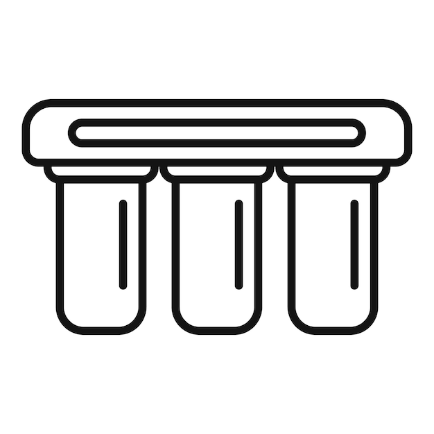 Ilustración de dibujos animados del icono de los tres pilares