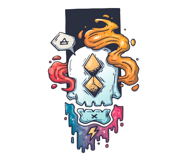 Ilustración de dibujos animados para impresión y web