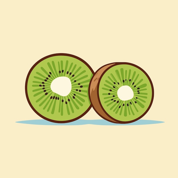 Ilustración de dibujos animados de kiwi