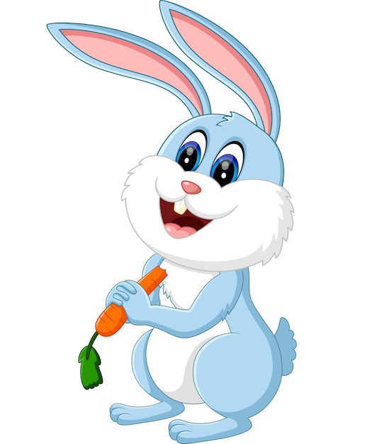 Ilustración de dibujos animados lindo conejo