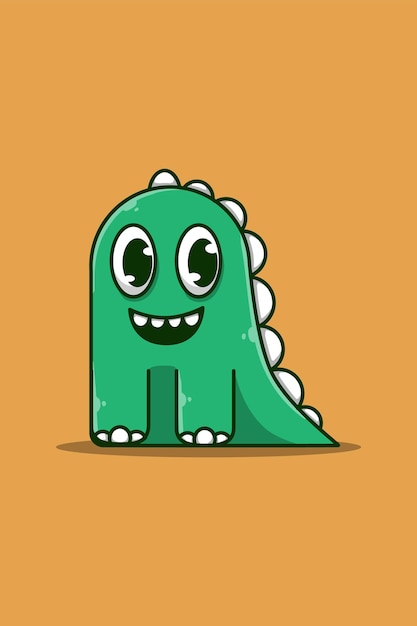 Ilustración de dibujos animados lindo dinosaurios