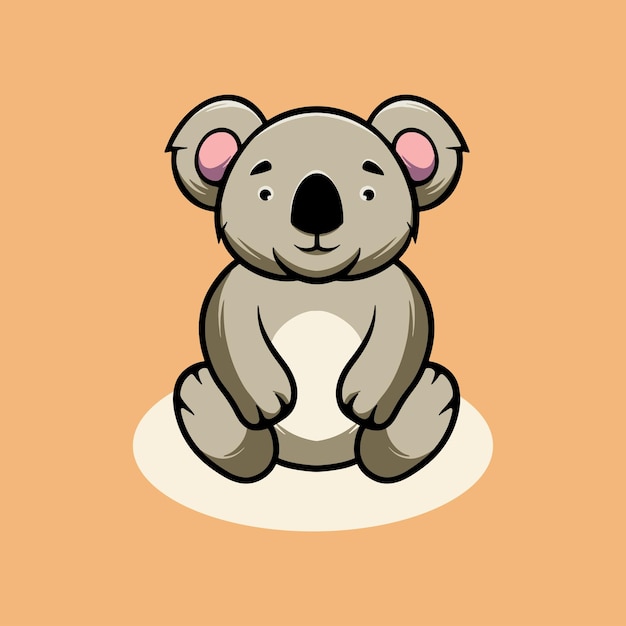 Ilustración de dibujos animados lindo koala