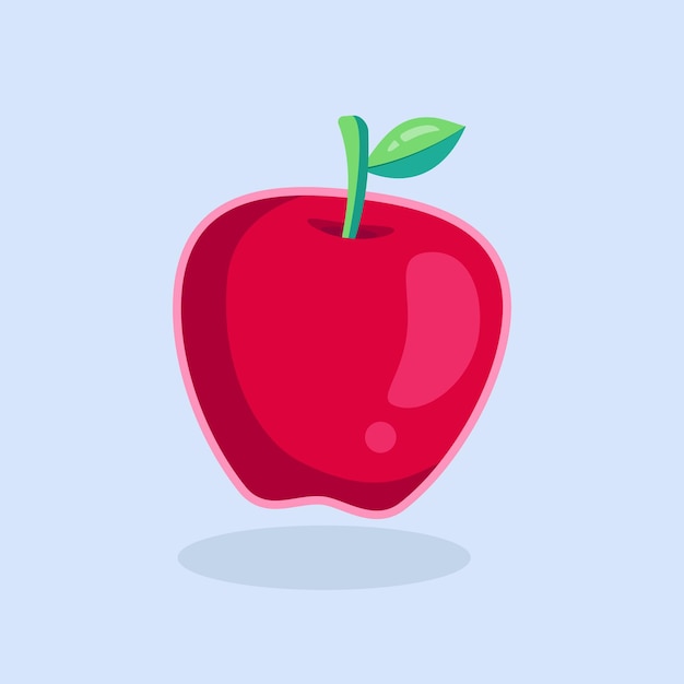 ilustración de dibujos animados de manzana