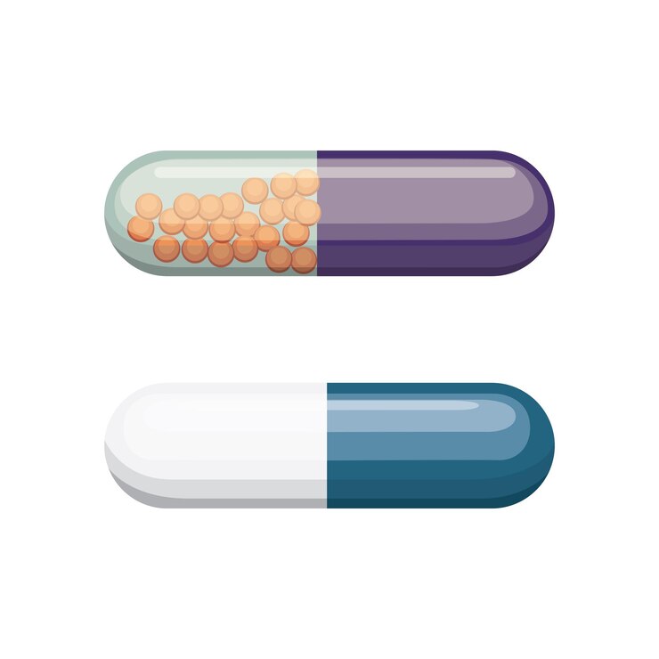 Vector ilustración de dibujos animados de medicamentos