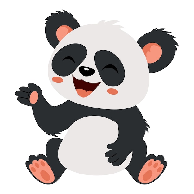 Ilustración de dibujos animados de un panda