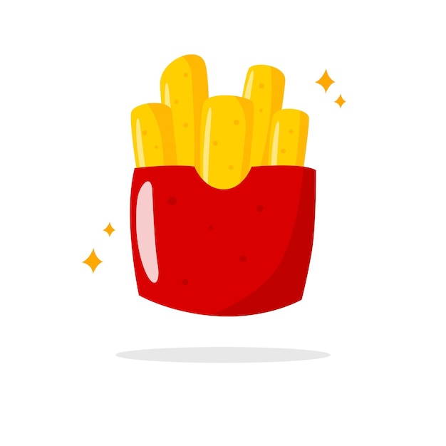 Ilustración de dibujos animados de papas fritas