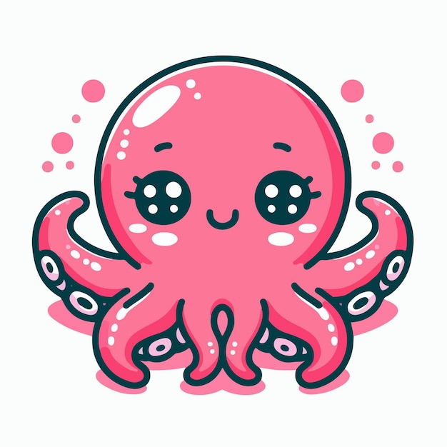 Ilustración de dibujos animados de pulpo