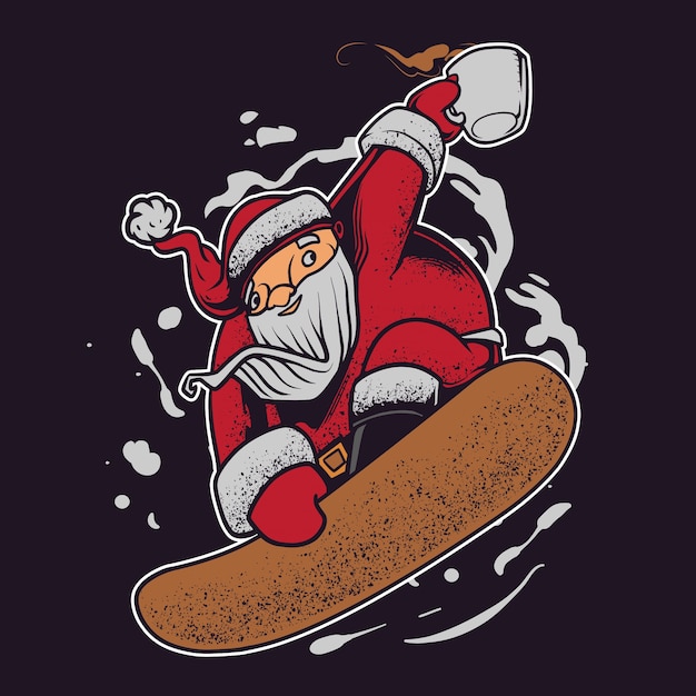 Ilustración de dibujos animados de Santa Claus