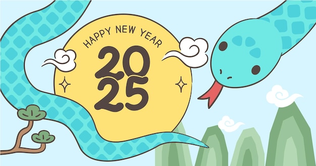 una ilustración de dibujos animados de una serpiente con el número 20 en ella