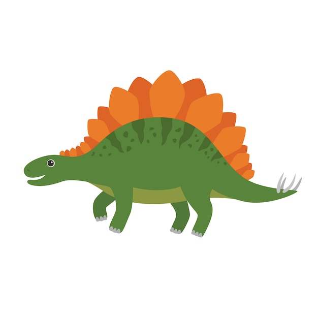 Ilustración de dibujos animados de vector de stegosaurus