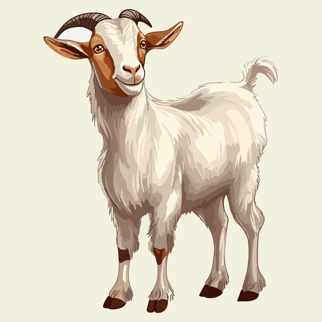 Vector ilustración de dibujos animados vectoriales de cabras