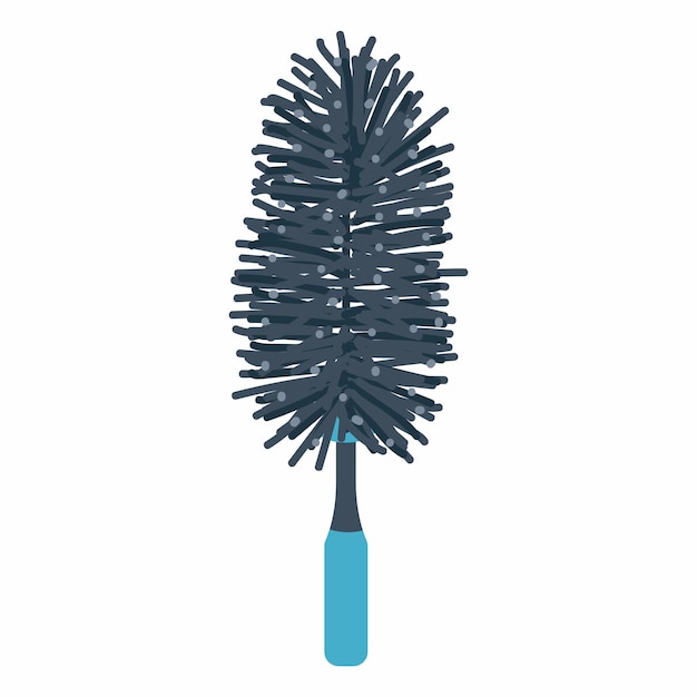 Ilustración de dibujos animados vectoriales de polvo de mano de microfibra aislados sobre un fondo blanco