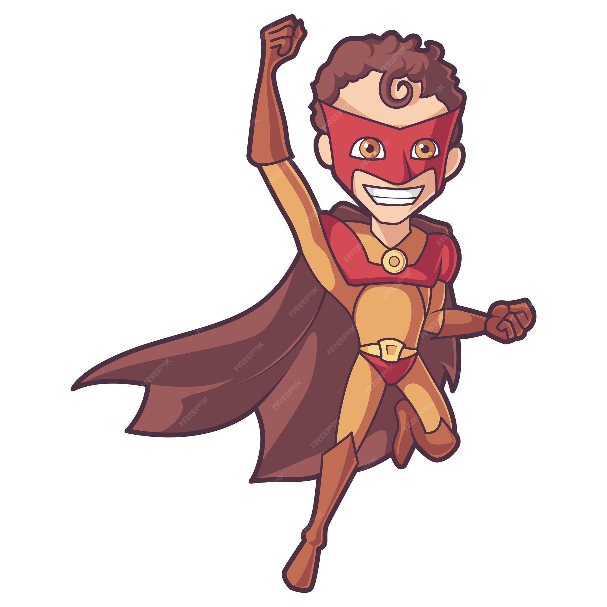 Ilustración de dibujos animados vectoriales de superman en posición de vuelo | Vector Premium Ilustración de dibujos animados vectoriales de superman en posición de vuelo | Vector Premium