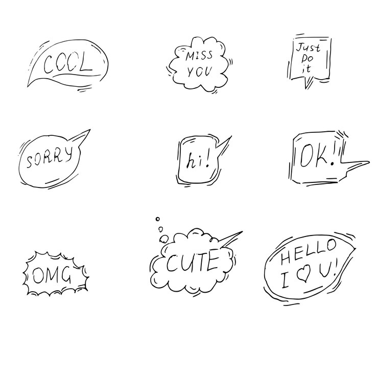 Vector ilustración de dibujos diferentes dibujados a mano