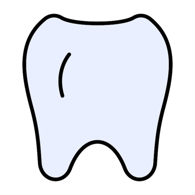 Ilustración de los dientes aplanados