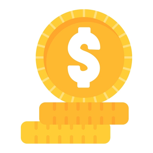 Ilustración del dinero plano