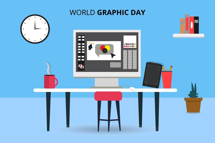 Ilustración de diseñador de vida de vector de día mundial de gráficos