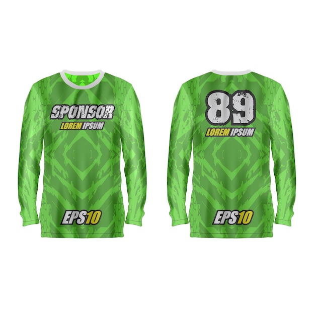 Ilustración de diseño abstracto de jersey deportivo