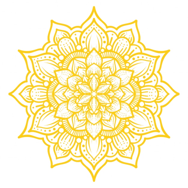 Vector ilustración de diseño de arte mandala