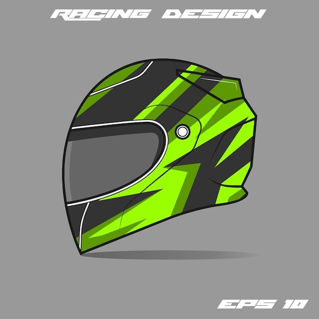 Ilustración de diseño de calcomanía de envoltura de casco y pegatina de vinilo