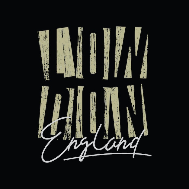 Ilustración de diseño de camiseta de vector de tipografía de Londres