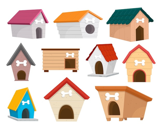 Ilustración del diseño de clipart de la casa del perro