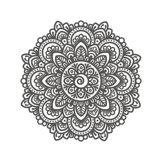 Ilustración de diseño decorativo mandala