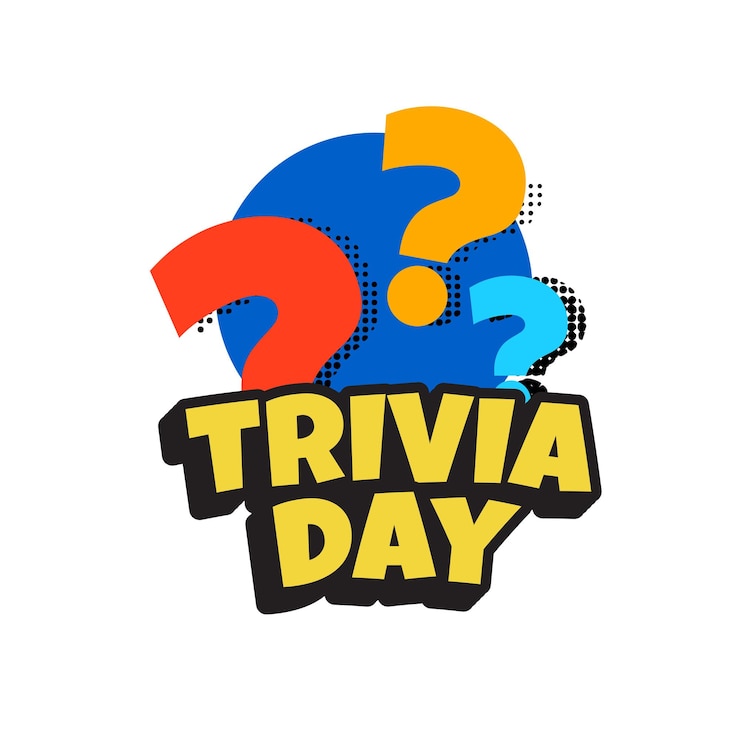 Vector ilustración de diseño de día de trivia para un evento de saludo