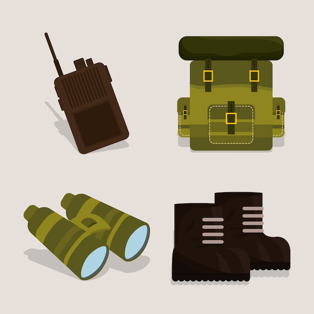 Vector ilustración de diseño de ejército