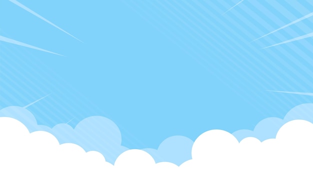 Ilustración de diseño de fondo de cielo azul