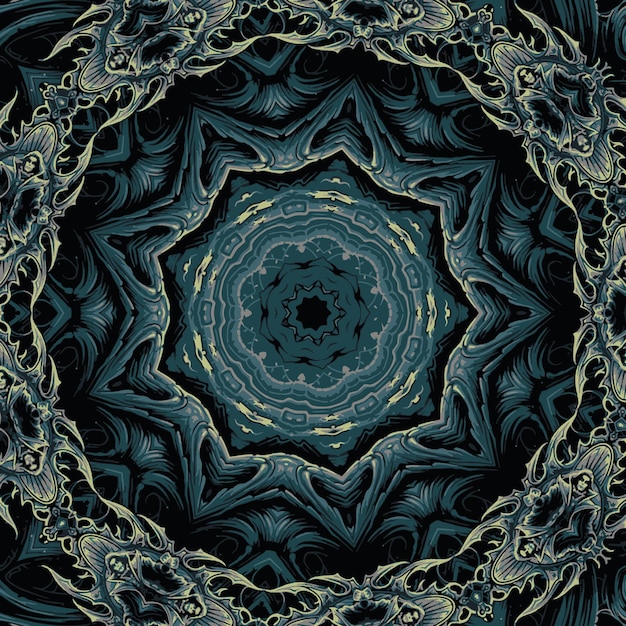 Ilustración de diseño de fondo de mandala