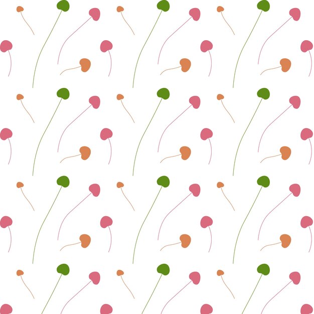 Ilustración de diseño de fondo de patrón de flores silvestres de patrones sin fisuras florales
