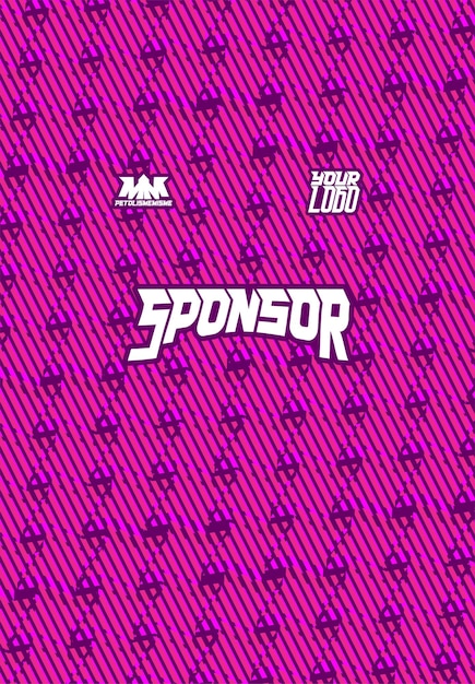 Ilustración de diseño de fondo vectorial para uniforme de equipo deportivo de impresión de sublimación de tela de camiseta