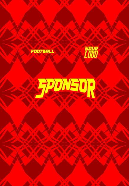Ilustración de diseño de fondo vectorial para uniforme de equipo deportivo de impresión de sublimación de tela de camiseta