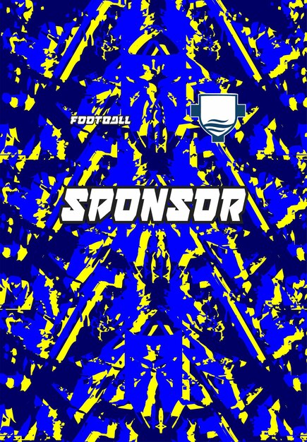 Ilustración de diseño de fondo vectorial para uniforme de equipo deportivo de impresión de sublimación de tela de camiseta