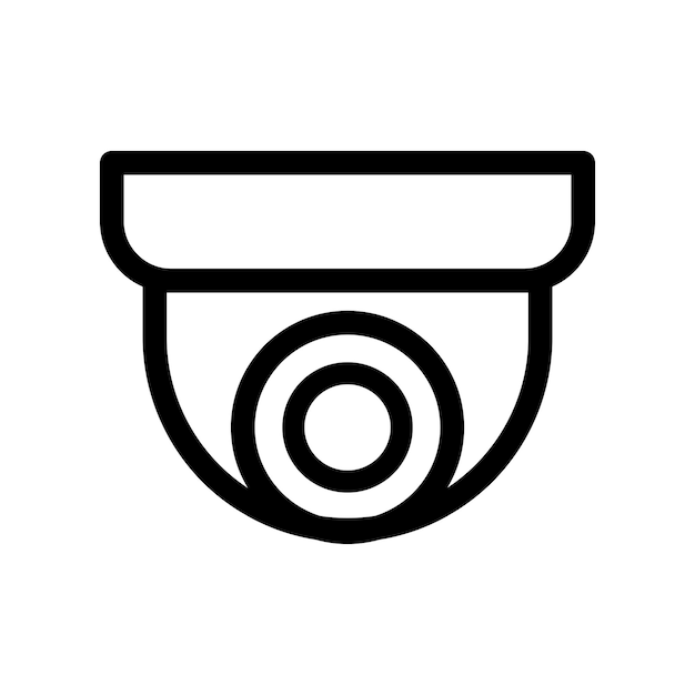 Ilustración de diseño gráfico vectorial del icono de cctv