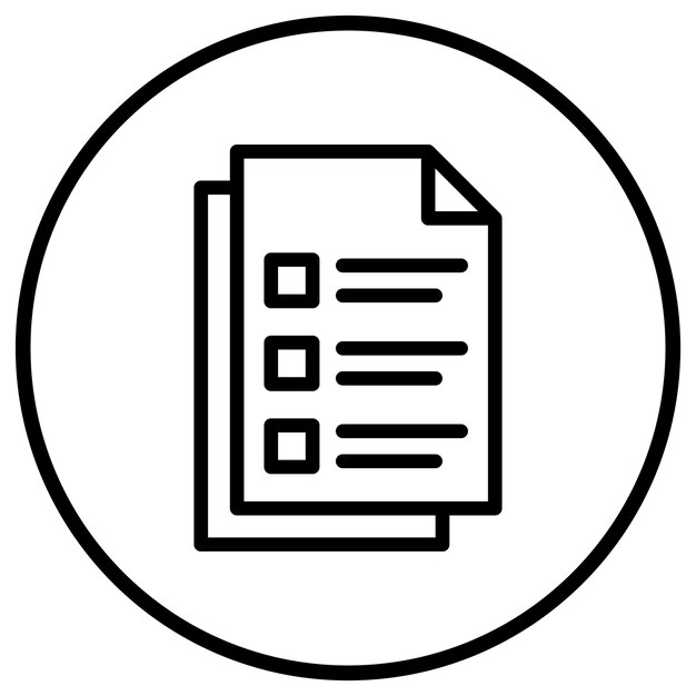 Ilustración del diseño del ícono del archivo vectorial