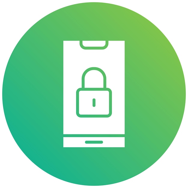 Ilustración del diseño del icono de bloqueo vectorial
