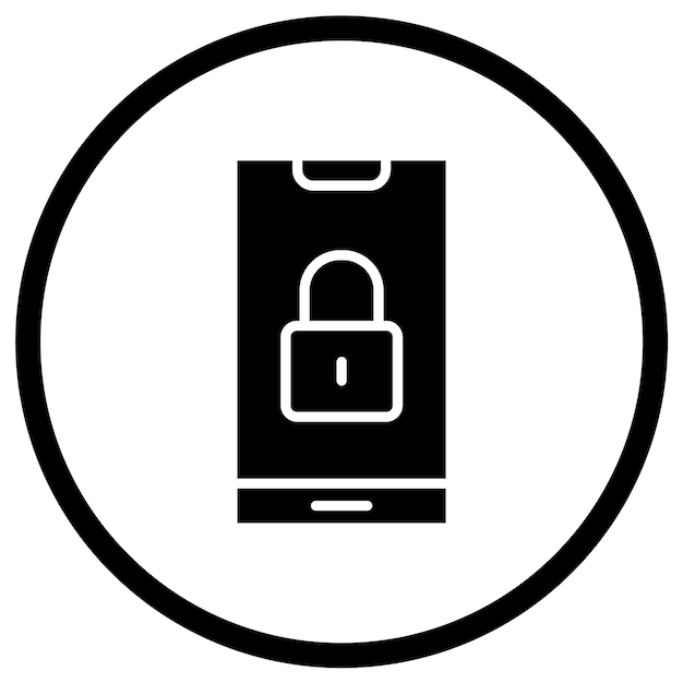 Ilustración del diseño del icono de bloqueo vectorial
