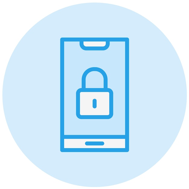 Ilustración del diseño del icono de bloqueo vectorial