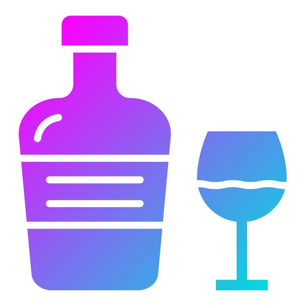 Ilustración del diseño del icono de Cognac Vector