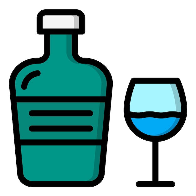Ilustración del diseño del icono de Cognac Vector
