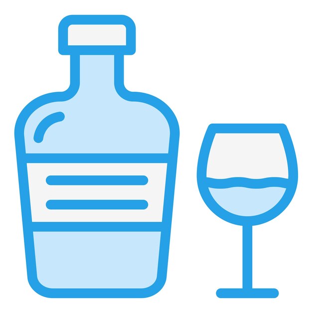 Ilustración del diseño del icono de Cognac Vector