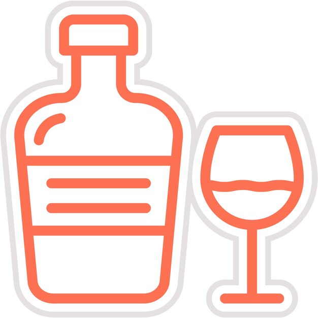 Ilustración del diseño del icono de Cognac Vector