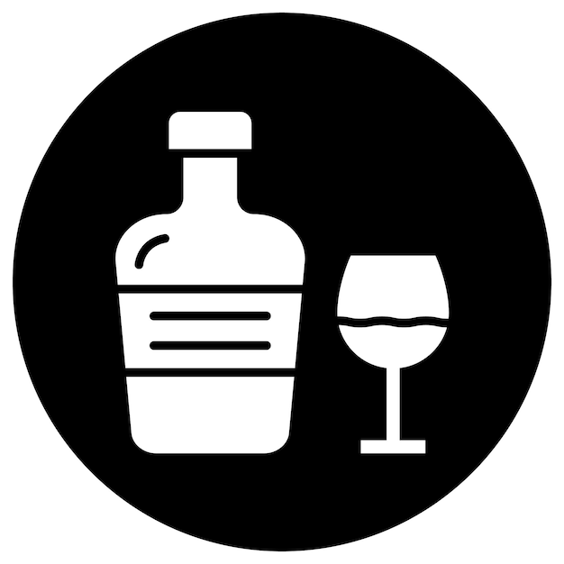 Ilustración del diseño del icono de Cognac Vector